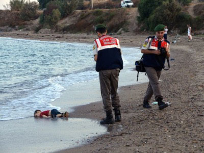 Утонувший ребёнок из Сирии